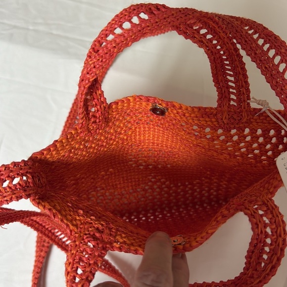 Free People crochet orange crossbody - Picture 4 of 7